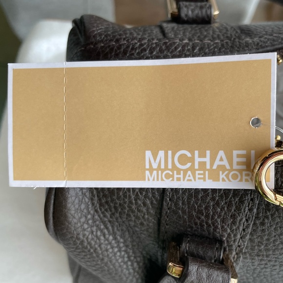 NWT MICHAEL MICHAEL KORS HANDBAG Satchel BEDFORD COFFEE - Picture 8 of 10